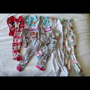 7 piece 2T toddler pj set lot